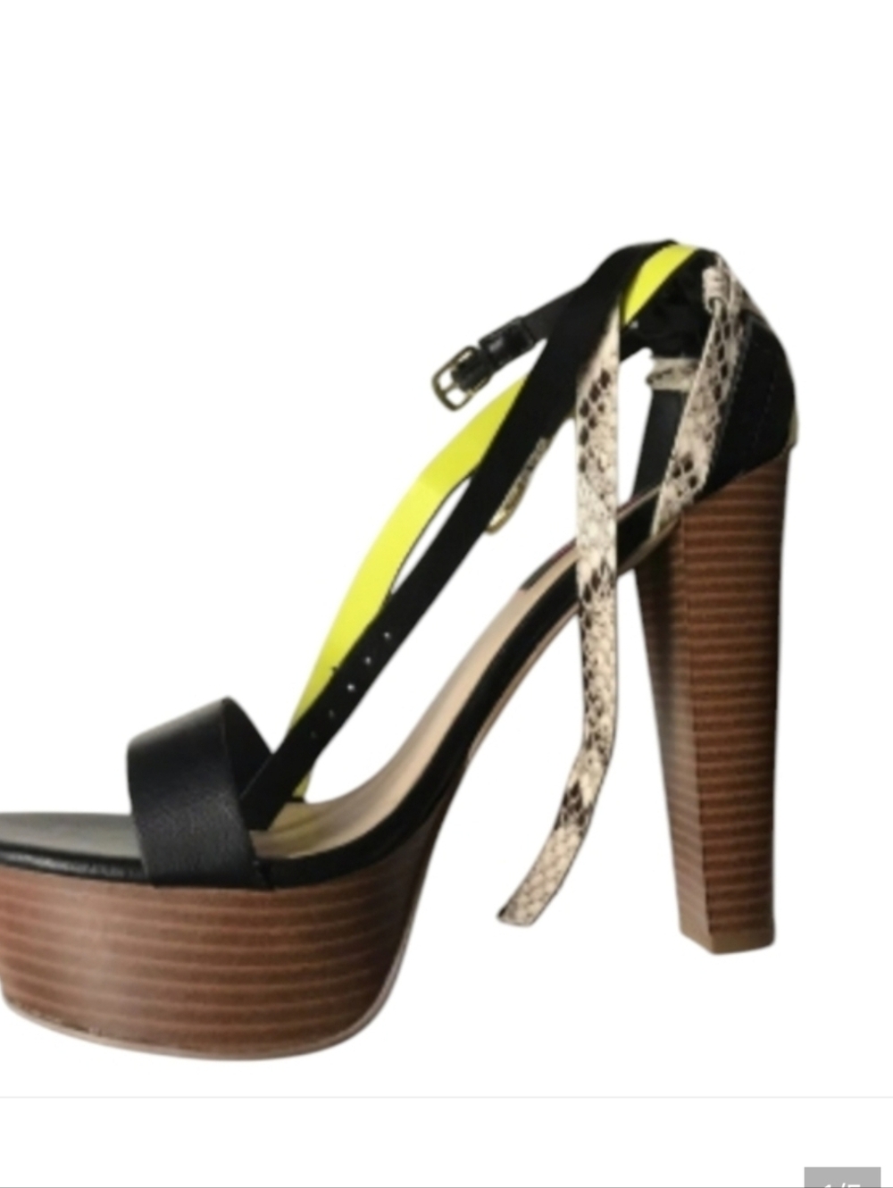 BETSEYVILLE BETSEY JOHNSON PLATFORM SANDALS SIZE 9.5 NWOT